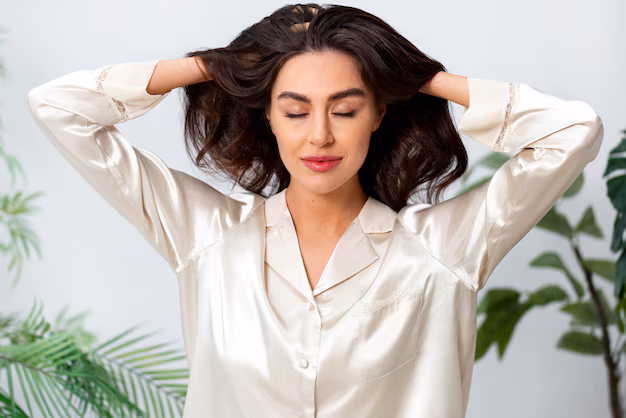A woman aplying Rosemary Oil for Hair Growth and massaging her hair.